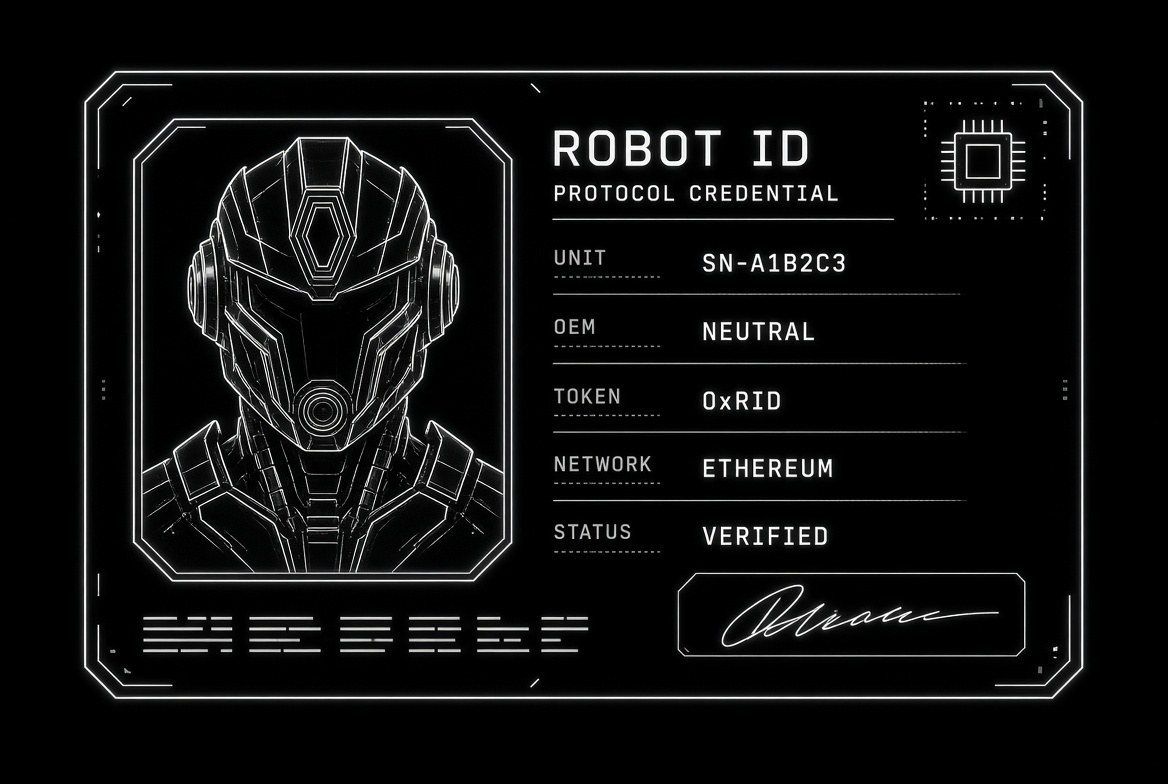 Protocol credential card for unit SN-A1B2C3 — network Ethereum, status verified.